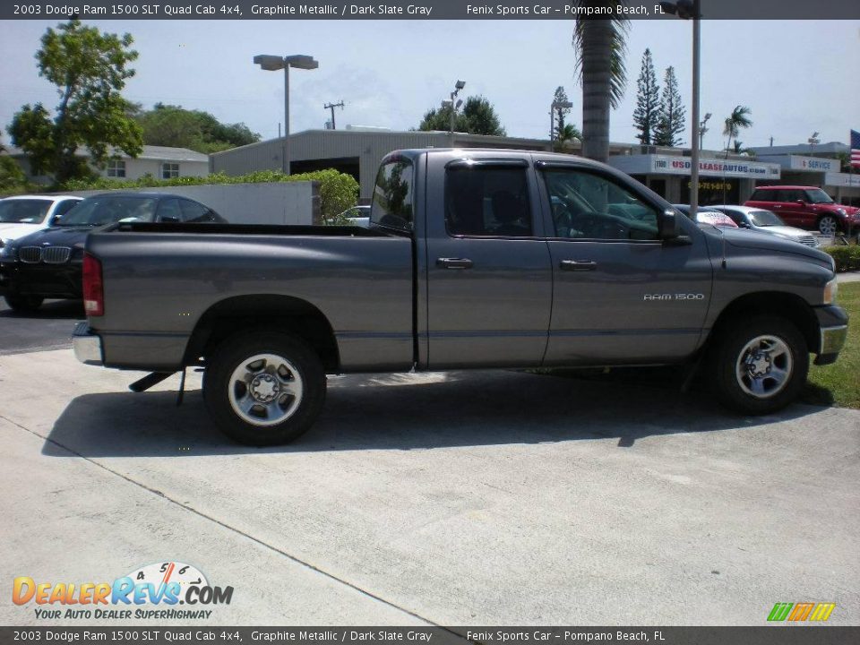 2003 Dodge Ram 1500 SLT Quad Cab 4x4 Graphite Metallic / Dark Slate Gray Photo #8
