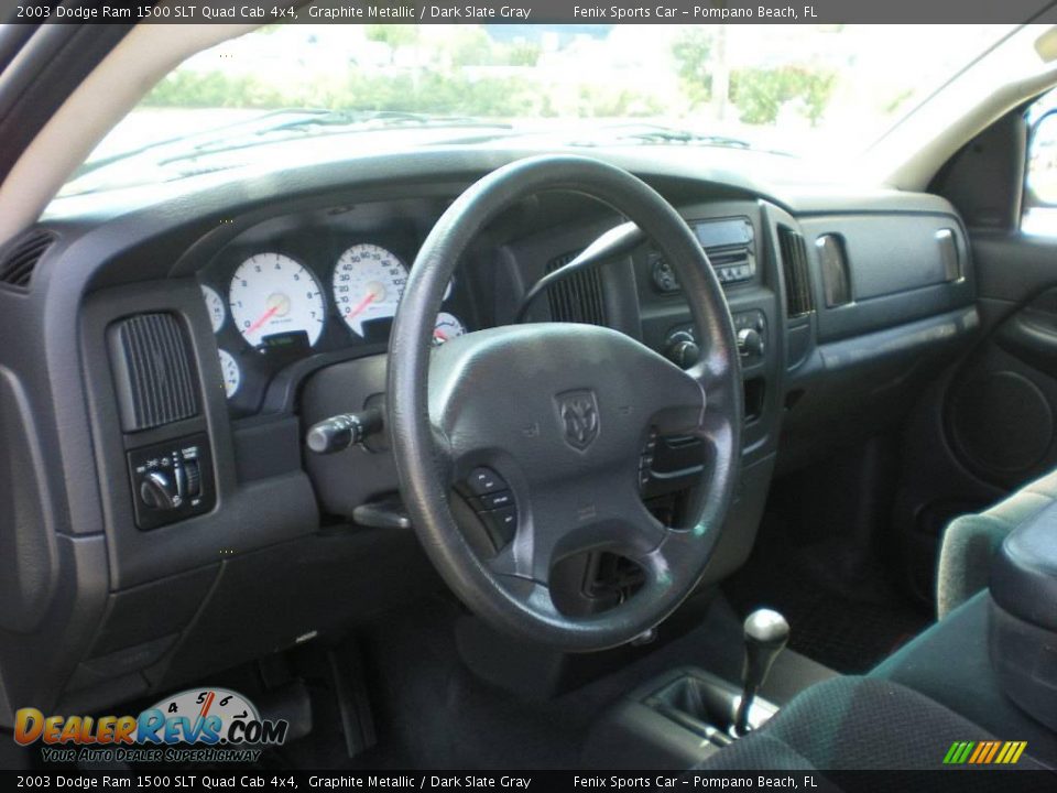 2003 Dodge Ram 1500 SLT Quad Cab 4x4 Graphite Metallic / Dark Slate Gray Photo #9