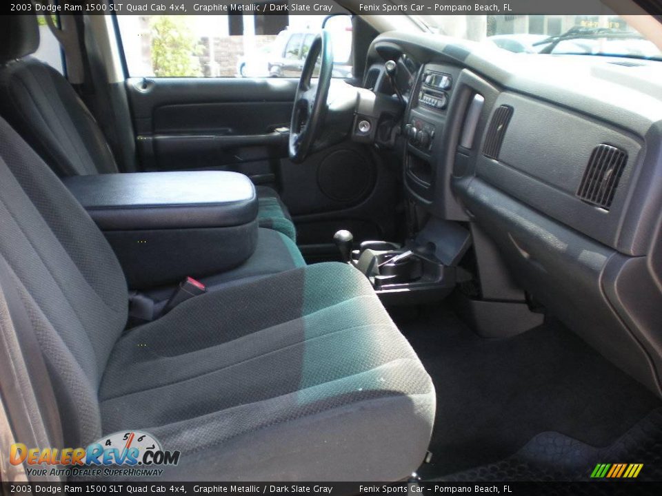 2003 Dodge Ram 1500 SLT Quad Cab 4x4 Graphite Metallic / Dark Slate Gray Photo #13