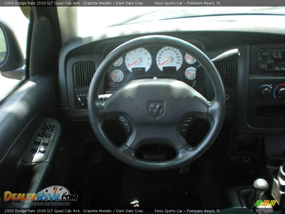 2003 Dodge Ram 1500 SLT Quad Cab 4x4 Graphite Metallic / Dark Slate Gray Photo #14