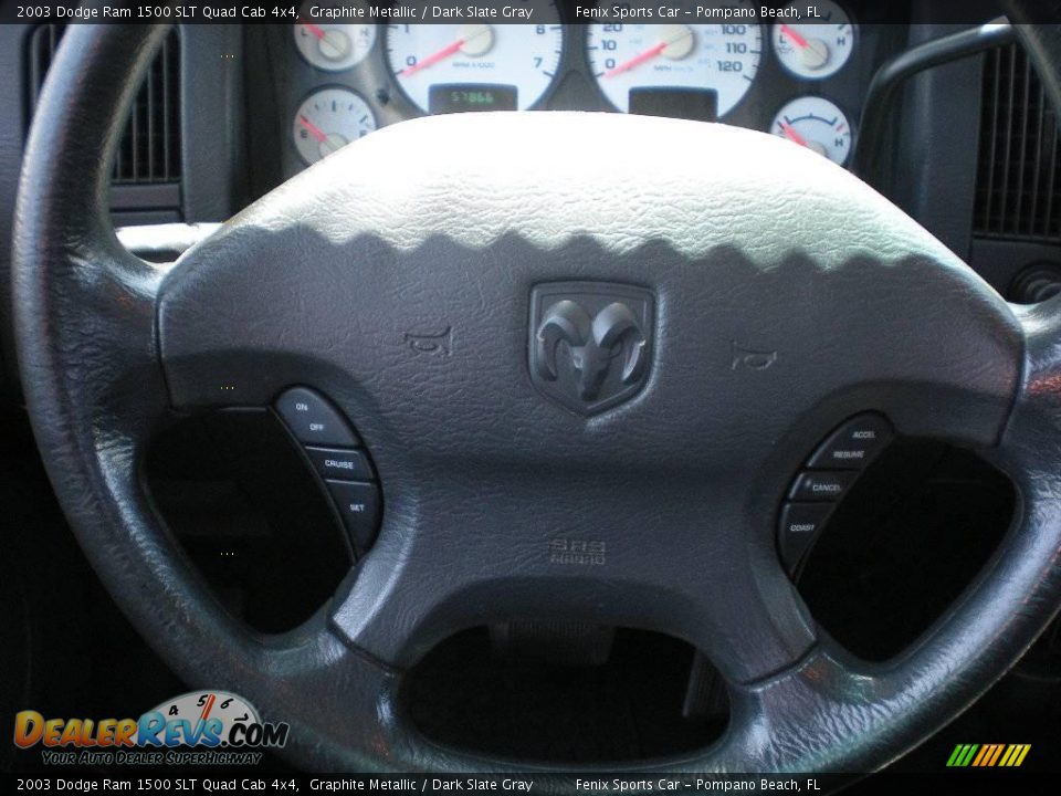 2003 Dodge Ram 1500 SLT Quad Cab 4x4 Graphite Metallic / Dark Slate Gray Photo #16