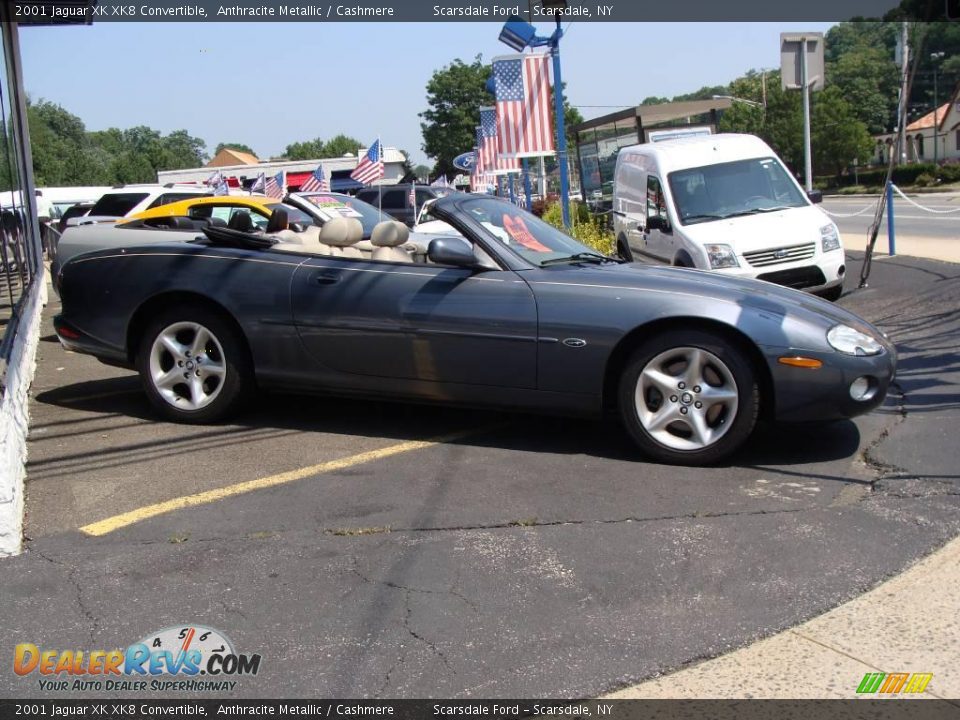 2001 Jaguar XK XK8 Convertible Anthracite Metallic / Cashmere Photo #3