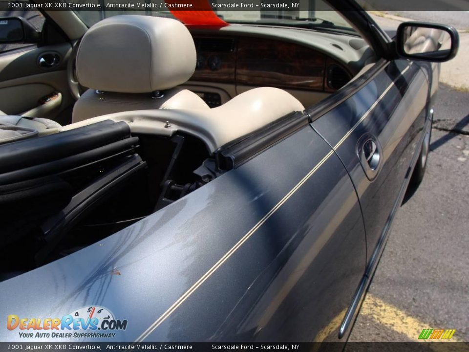 2001 Jaguar XK XK8 Convertible Anthracite Metallic / Cashmere Photo #4