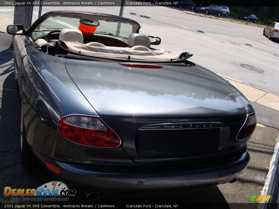 2001 Jaguar XK XK8 Convertible Anthracite Metallic / Cashmere Photo #5