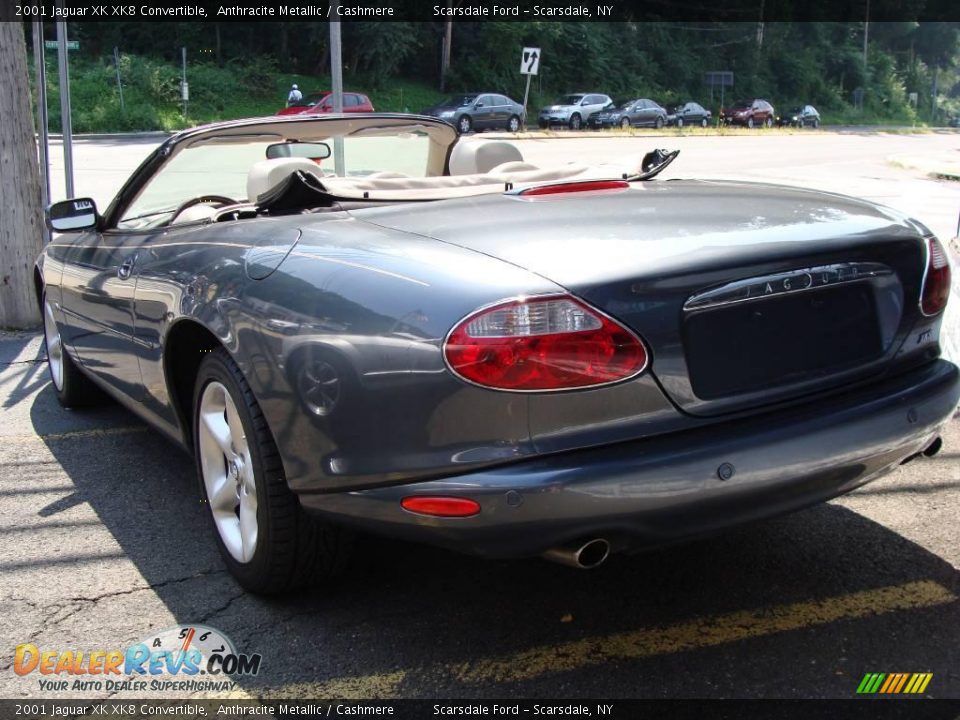 2001 Jaguar XK XK8 Convertible Anthracite Metallic / Cashmere Photo #6