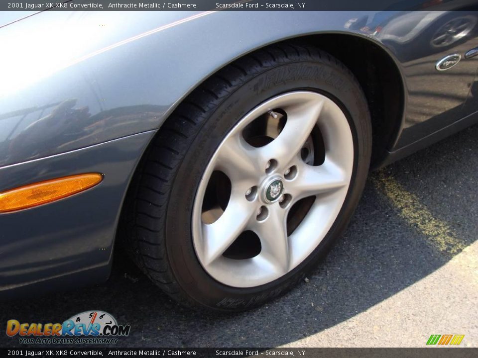 2001 Jaguar XK XK8 Convertible Anthracite Metallic / Cashmere Photo #9