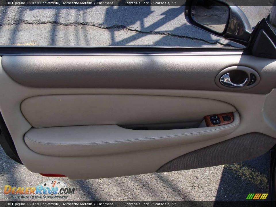 2001 Jaguar XK XK8 Convertible Anthracite Metallic / Cashmere Photo #11