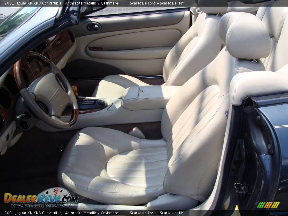 2001 Jaguar XK XK8 Convertible Anthracite Metallic / Cashmere Photo #12