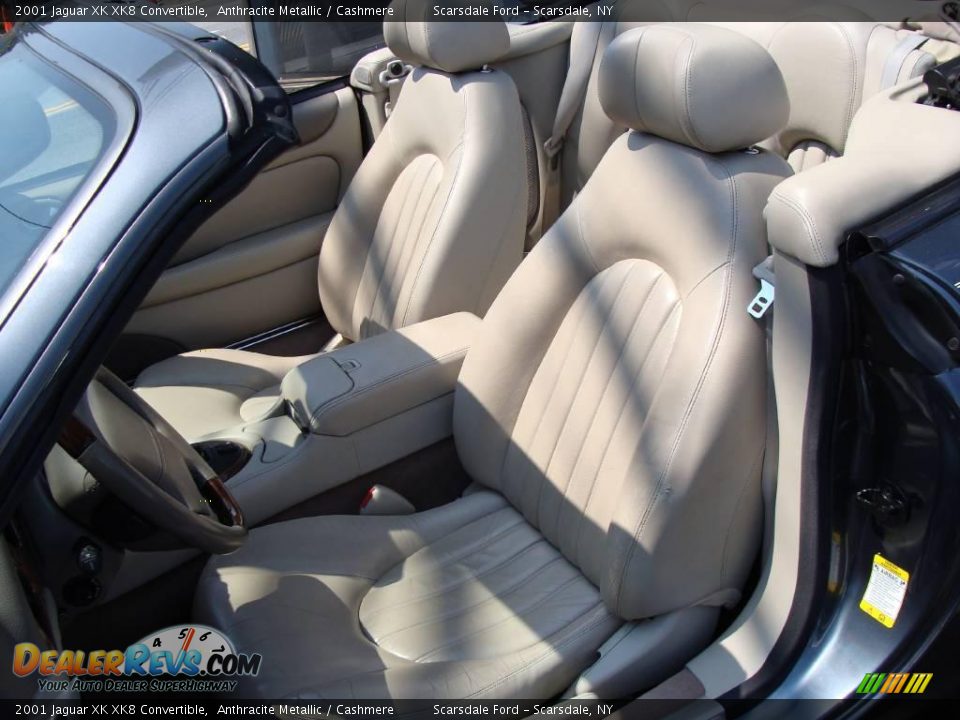 2001 Jaguar XK XK8 Convertible Anthracite Metallic / Cashmere Photo #13