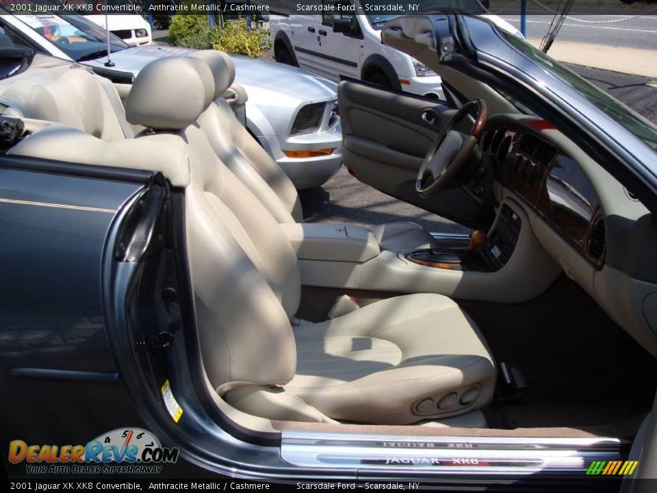 2001 Jaguar XK XK8 Convertible Anthracite Metallic / Cashmere Photo #14
