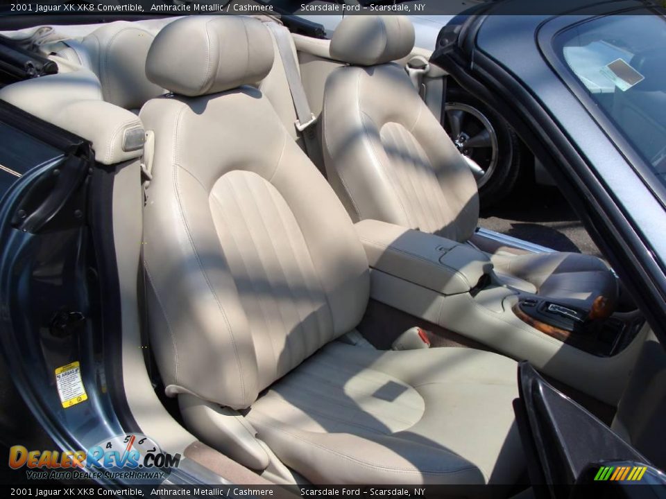 2001 Jaguar XK XK8 Convertible Anthracite Metallic / Cashmere Photo #15