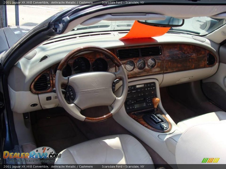 2001 Jaguar XK XK8 Convertible Anthracite Metallic / Cashmere Photo #18