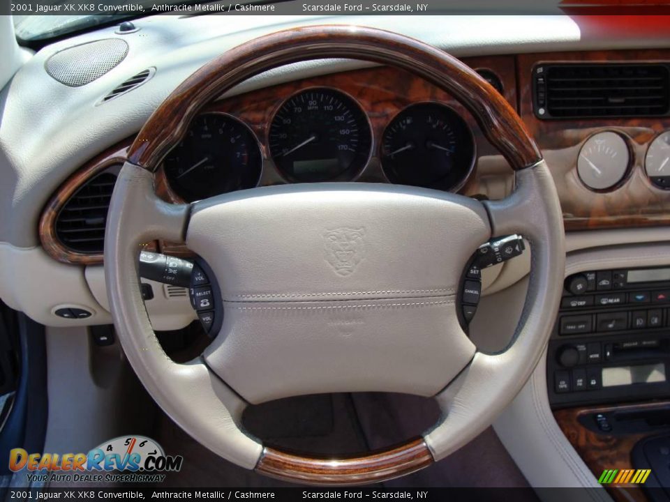 2001 Jaguar XK XK8 Convertible Anthracite Metallic / Cashmere Photo #19