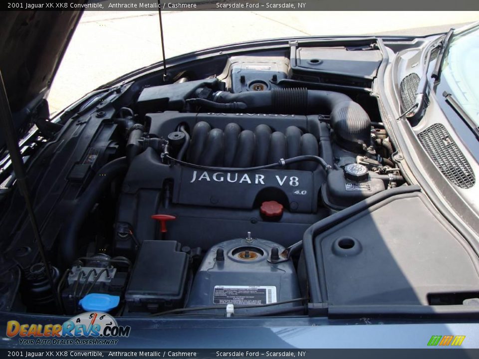 2001 Jaguar XK XK8 Convertible Anthracite Metallic / Cashmere Photo #24