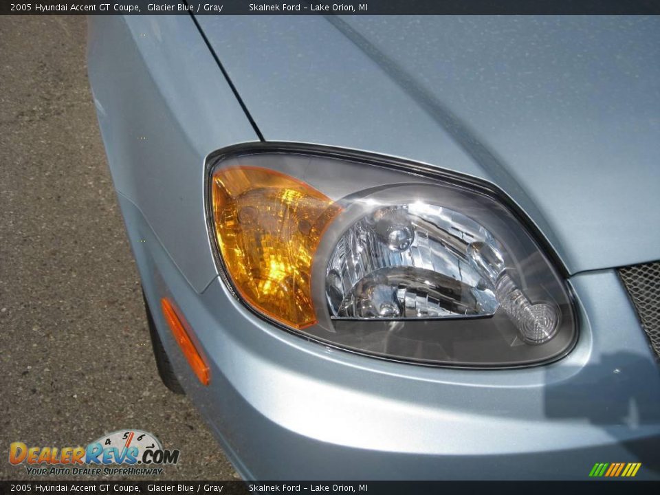 2005 Hyundai Accent GT Coupe Glacier Blue / Gray Photo #15