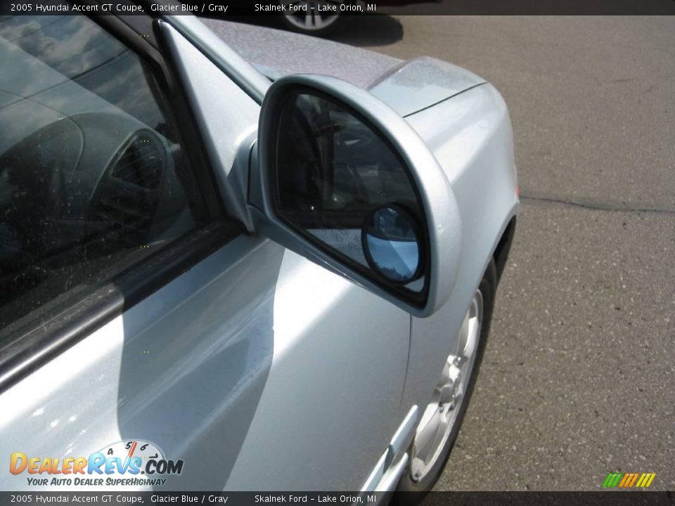 2005 Hyundai Accent GT Coupe Glacier Blue / Gray Photo #16
