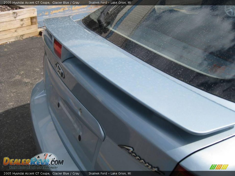 2005 Hyundai Accent GT Coupe Glacier Blue / Gray Photo #18