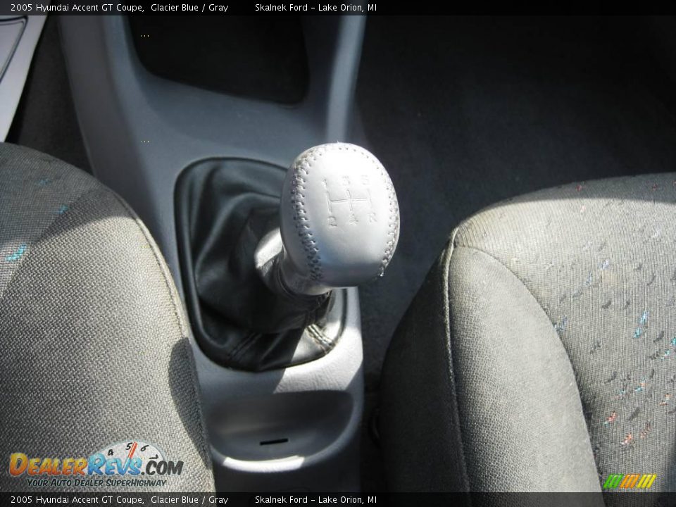 2005 Hyundai Accent GT Coupe Glacier Blue / Gray Photo #24