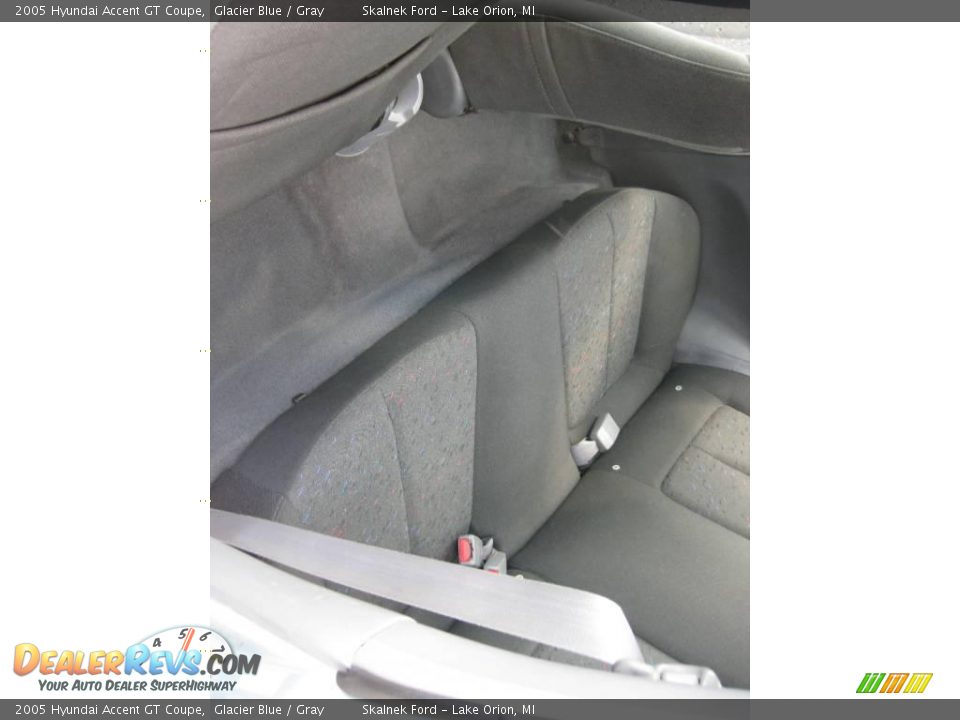 2005 Hyundai Accent GT Coupe Glacier Blue / Gray Photo #26