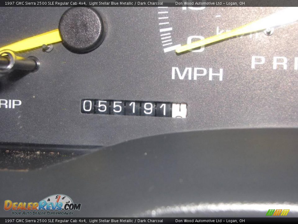 1997 GMC Sierra 2500 SLE Regular Cab 4x4 Light Stellar Blue Metallic / Dark Charcoal Photo #12