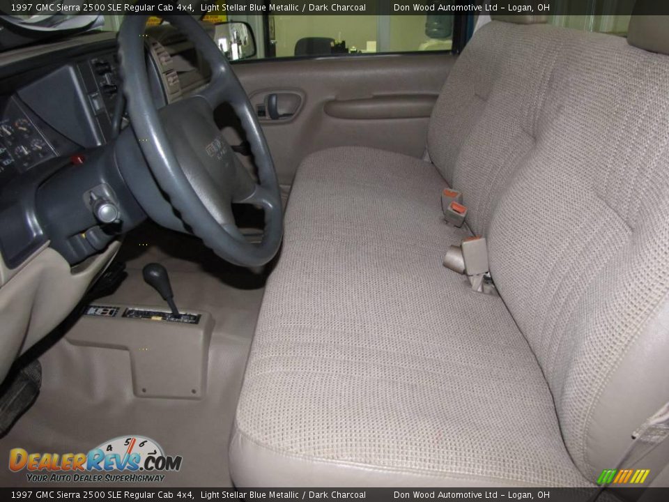 1997 GMC Sierra 2500 SLE Regular Cab 4x4 Light Stellar Blue Metallic / Dark Charcoal Photo #15