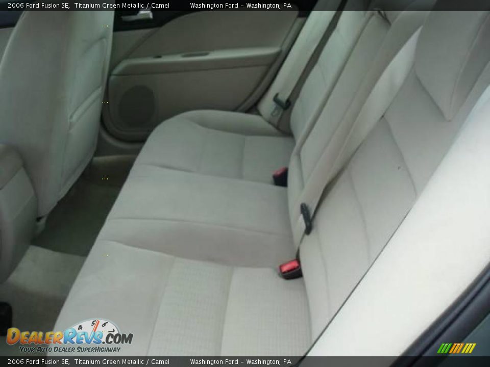 2006 Ford Fusion SE Titanium Green Metallic / Camel Photo #11