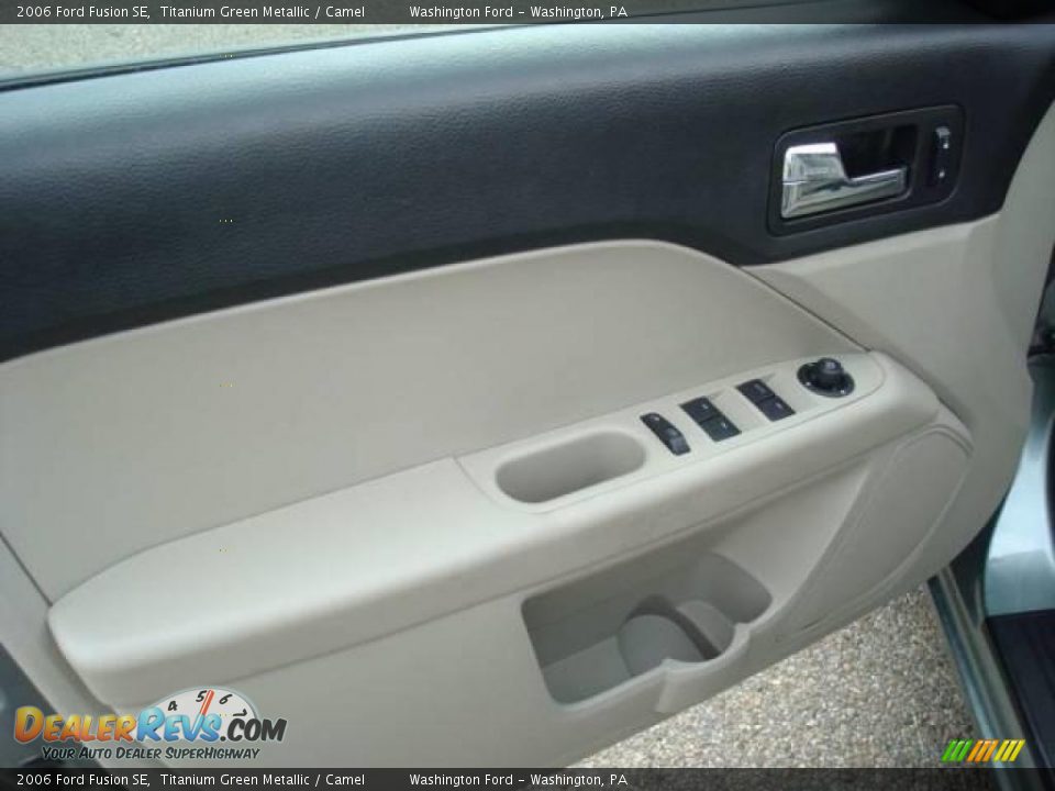 2006 Ford Fusion SE Titanium Green Metallic / Camel Photo #14