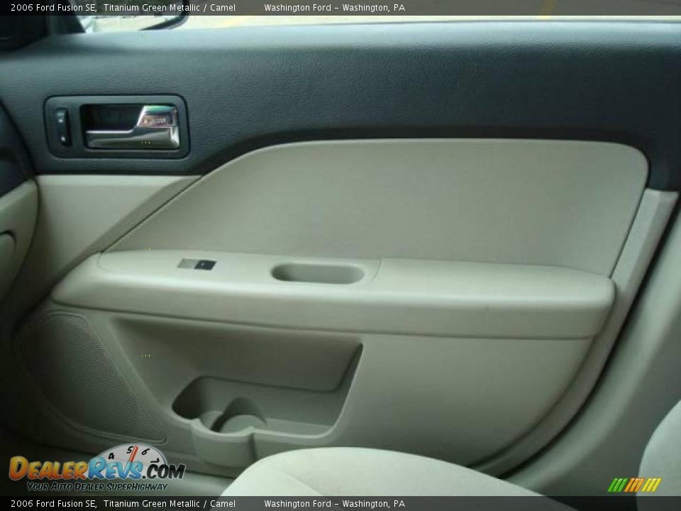 2006 Ford Fusion SE Titanium Green Metallic / Camel Photo #17