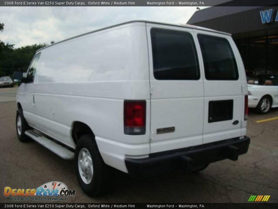2008 Ford E Series Van E250 Super Duty Cargo Oxford White / Medium Flint Photo #2