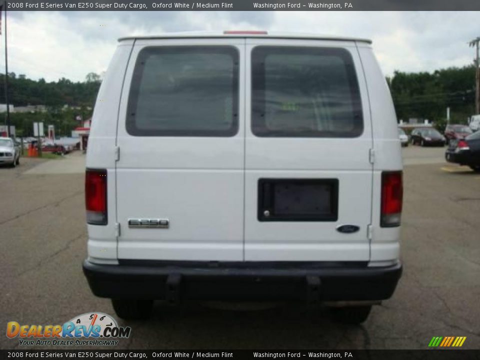2008 Ford E Series Van E250 Super Duty Cargo Oxford White / Medium Flint Photo #3