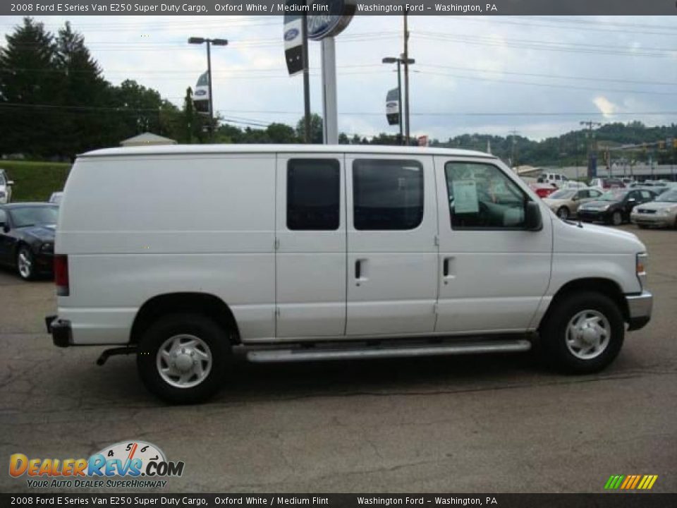 2008 Ford E Series Van E250 Super Duty Cargo Oxford White / Medium Flint Photo #5
