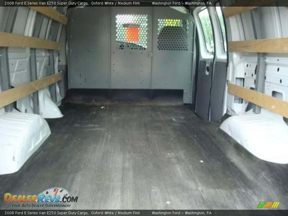 2008 Ford E Series Van E250 Super Duty Cargo Oxford White / Medium Flint Photo #10