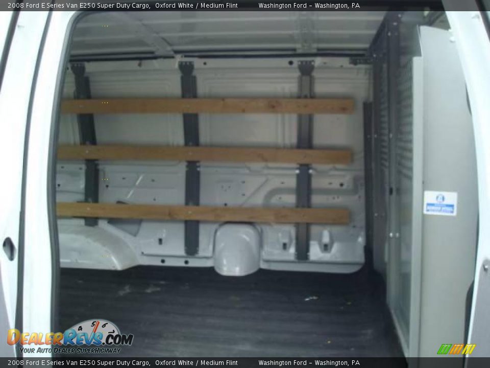 2008 Ford E Series Van E250 Super Duty Cargo Oxford White / Medium Flint Photo #12