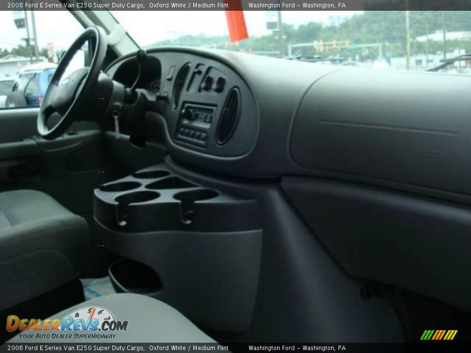 2008 Ford E Series Van E250 Super Duty Cargo Oxford White / Medium Flint Photo #14