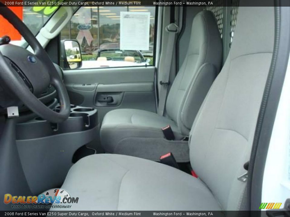 2008 Ford E Series Van E250 Super Duty Cargo Oxford White / Medium Flint Photo #16