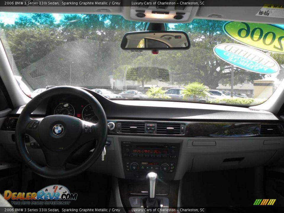 2006 BMW 3 Series 330i Sedan Sparkling Graphite Metallic / Grey Photo #3