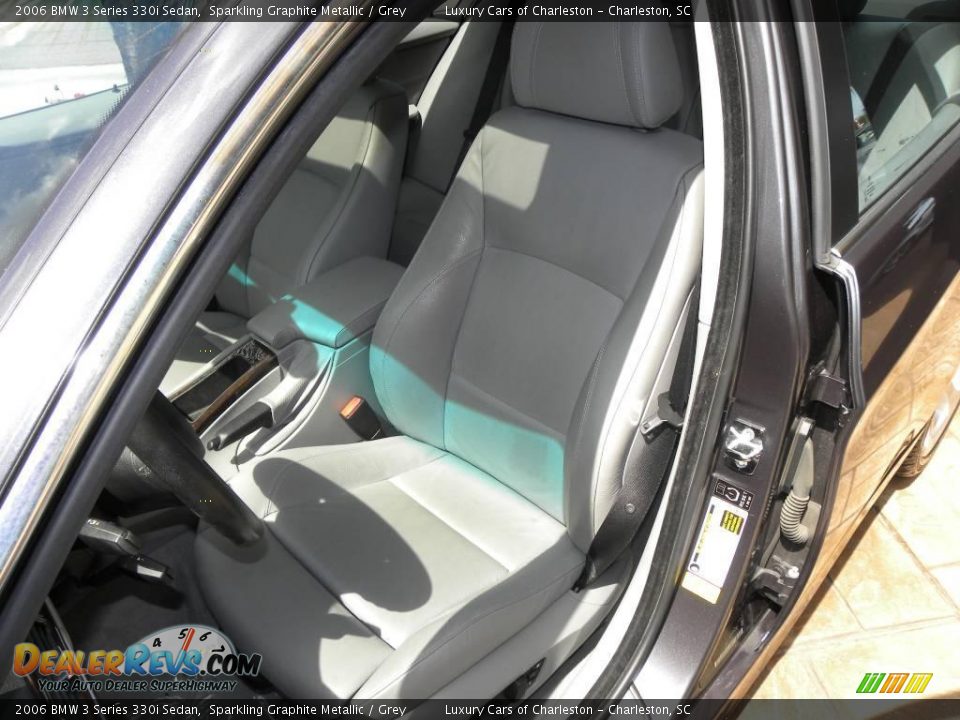 2006 BMW 3 Series 330i Sedan Sparkling Graphite Metallic / Grey Photo #5