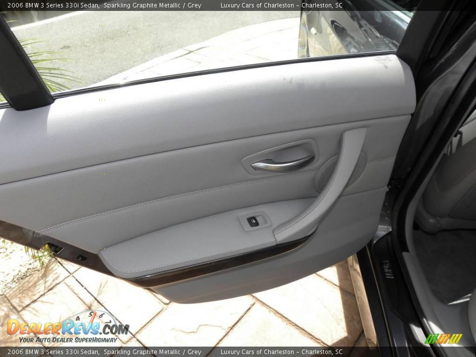 2006 BMW 3 Series 330i Sedan Sparkling Graphite Metallic / Grey Photo #8