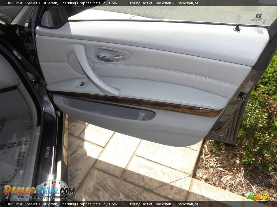 2006 BMW 3 Series 330i Sedan Sparkling Graphite Metallic / Grey Photo #10