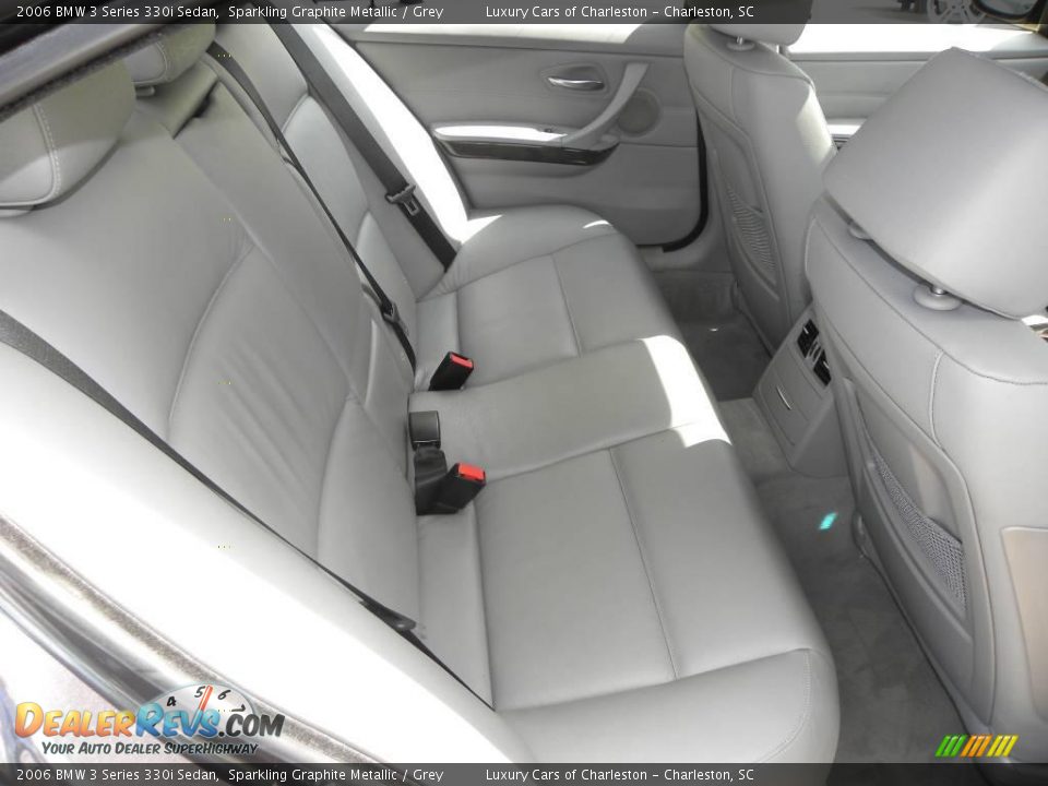 2006 BMW 3 Series 330i Sedan Sparkling Graphite Metallic / Grey Photo #11