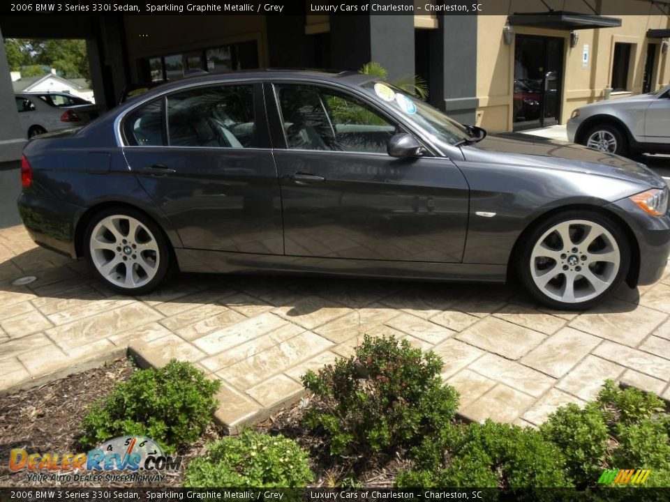 2006 BMW 3 Series 330i Sedan Sparkling Graphite Metallic / Grey Photo #13