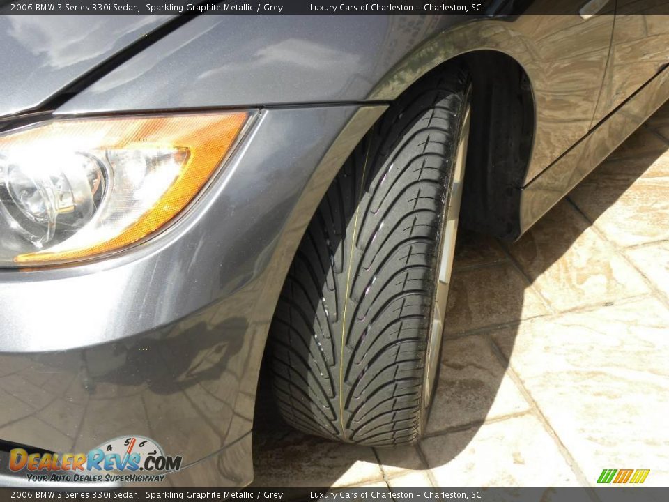 2006 BMW 3 Series 330i Sedan Sparkling Graphite Metallic / Grey Photo #18