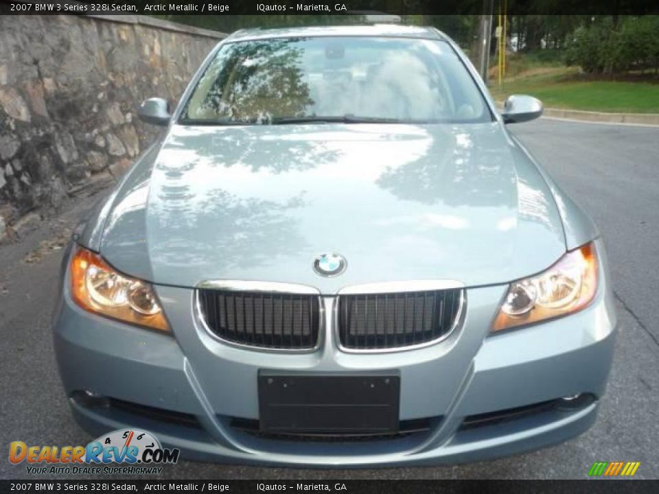 2007 BMW 3 Series 328i Sedan Arctic Metallic / Beige Photo #3