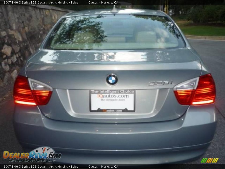 2007 BMW 3 Series 328i Sedan Arctic Metallic / Beige Photo #6