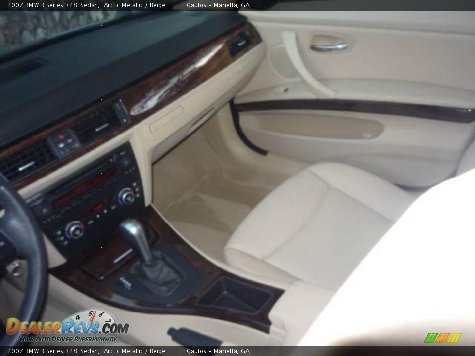 2007 BMW 3 Series 328i Sedan Arctic Metallic / Beige Photo #15