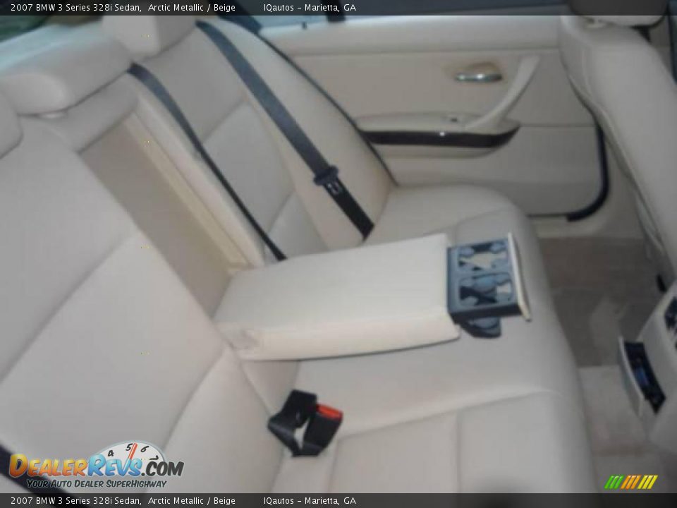 2007 BMW 3 Series 328i Sedan Arctic Metallic / Beige Photo #17