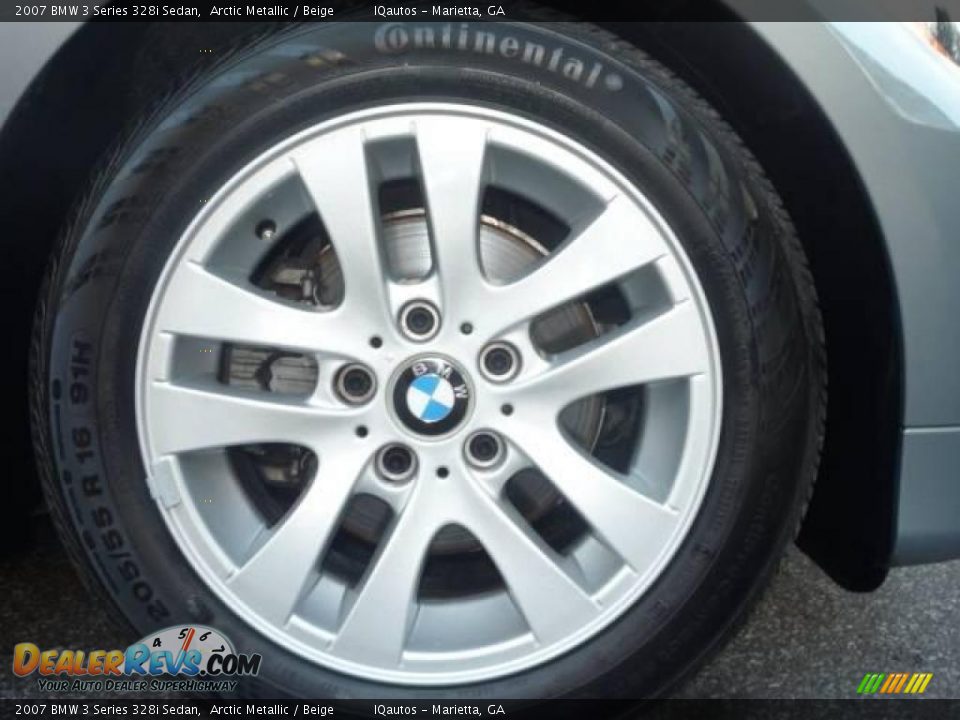 2007 BMW 3 Series 328i Sedan Arctic Metallic / Beige Photo #21
