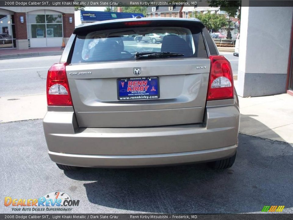 2008 Dodge Caliber SXT Light Khaki Metallic / Dark Slate Gray Photo #4