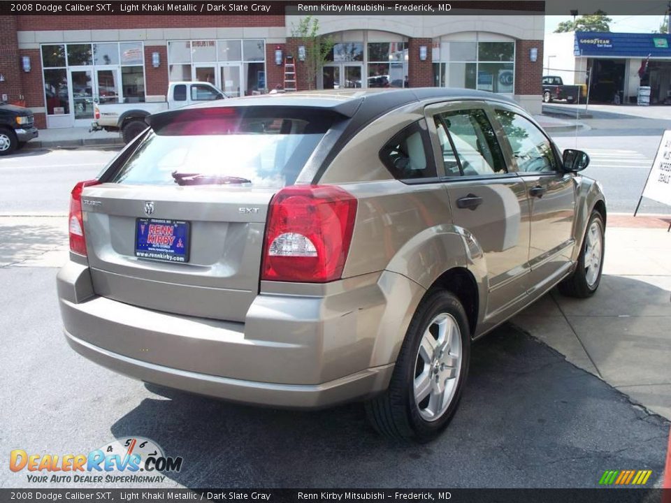 2008 Dodge Caliber SXT Light Khaki Metallic / Dark Slate Gray Photo #5