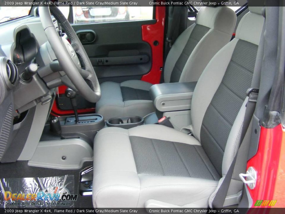 2009 Jeep Wrangler X 4x4 Flame Red / Dark Slate Gray/Medium Slate Gray Photo #12